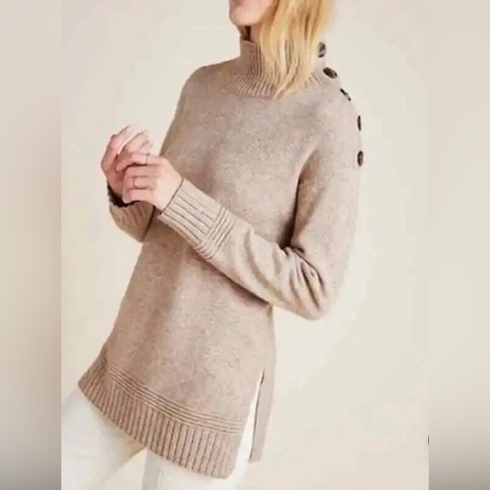 Anthropologie Beige Sweater Margarita Tunic